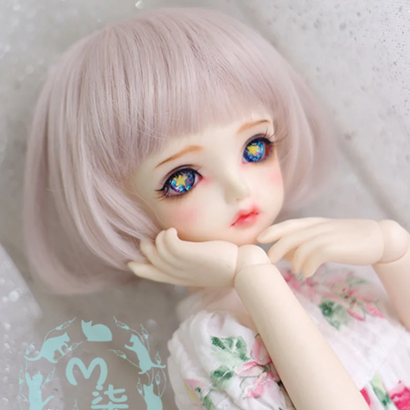 

1PCS High Temperature Wire 1/6 1/4 1/3 BJD Wig Short