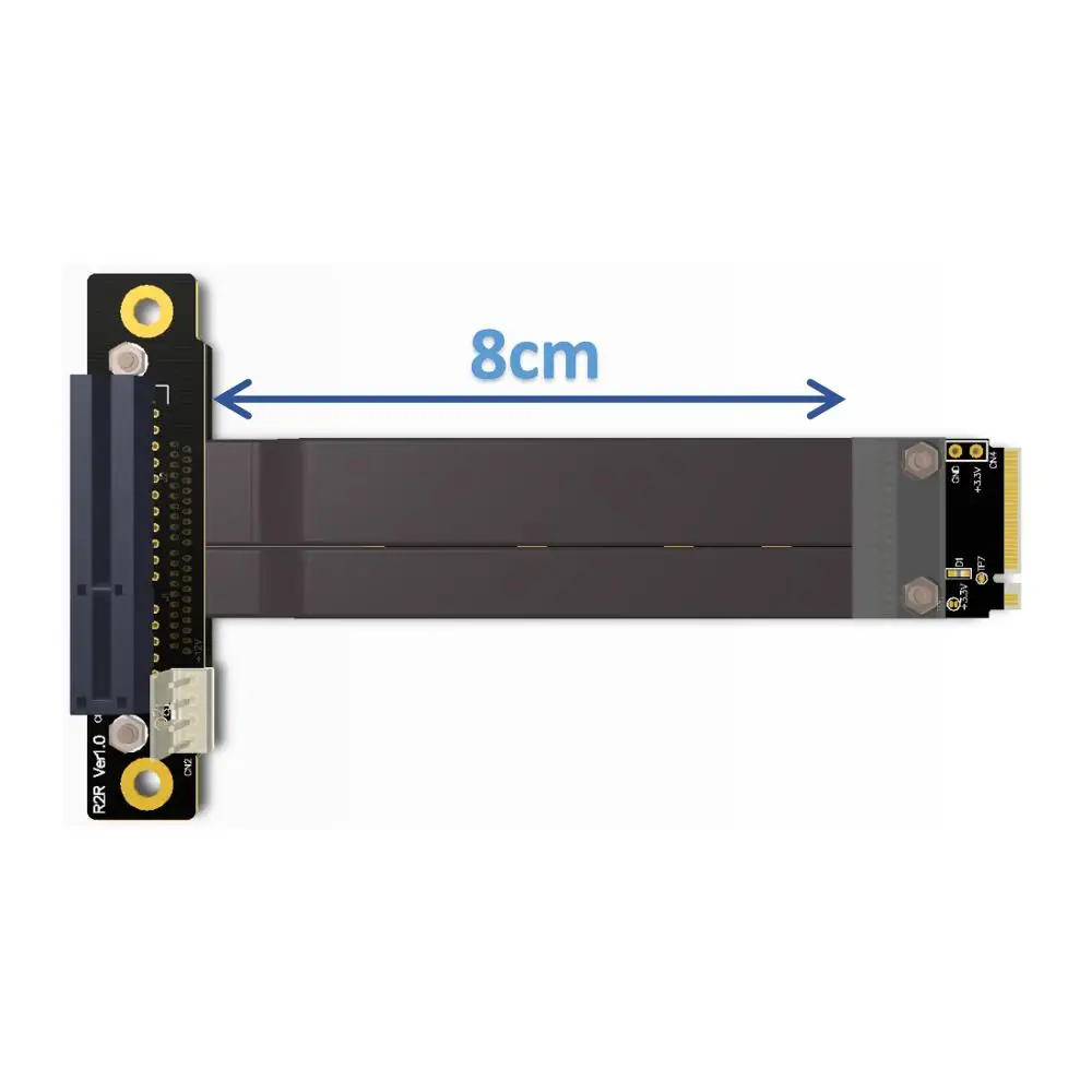 M.2  NGFF  NVMe M Key 2280 Riser Card Riser PCIe x4 3, 0 PCI-E 4x Gen3.0  M2 Key-M PCI-Express  32G/bps
