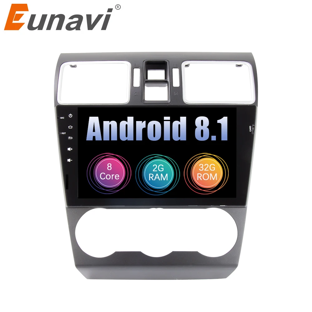 Eunavi 9 'ɲ Din Восьмиядерный Android 8 1 мультимедийный автомобильный ПК Радио стерео