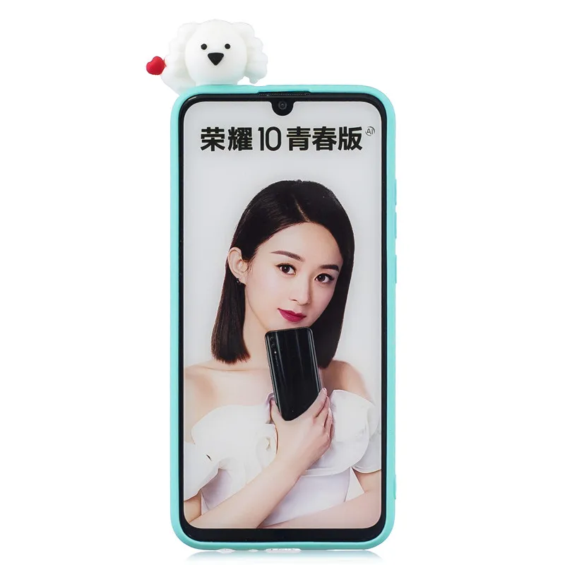 P Smart 2019 силиконовые чехлы для Huawei Honor 10 Lite чехол Coque мягкий телефона с 3D рисунком |