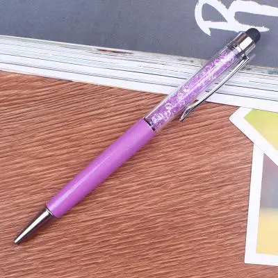 Jonvon Satone 10 шт. креативные металлические Канцелярские Принадлежности Бизнес мобильный сенсорный экран Шариковая ручка с кристаллами подарок, школьные принадлежности Stylo - Цвет: 10 pcs M