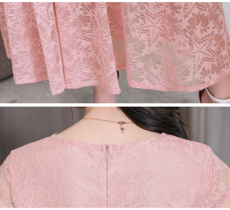 Dinagozlz женское платье для лета плюс размер vestidos с бантом элегантное кружевное платье Новая мода открытое длинное платье