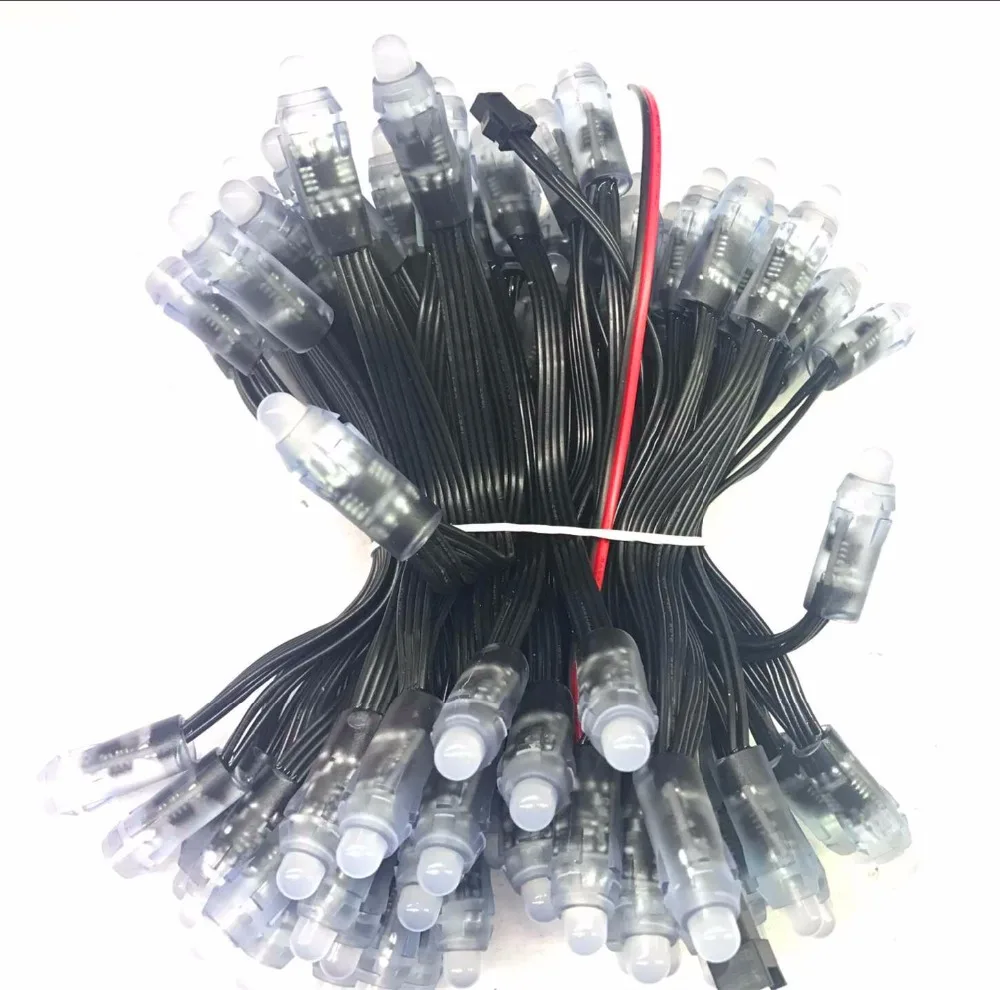 12 мм bullet type DC12V WS2818 RGB Полноцветный адресуемый светодиодный пиксельный свет IP68 10