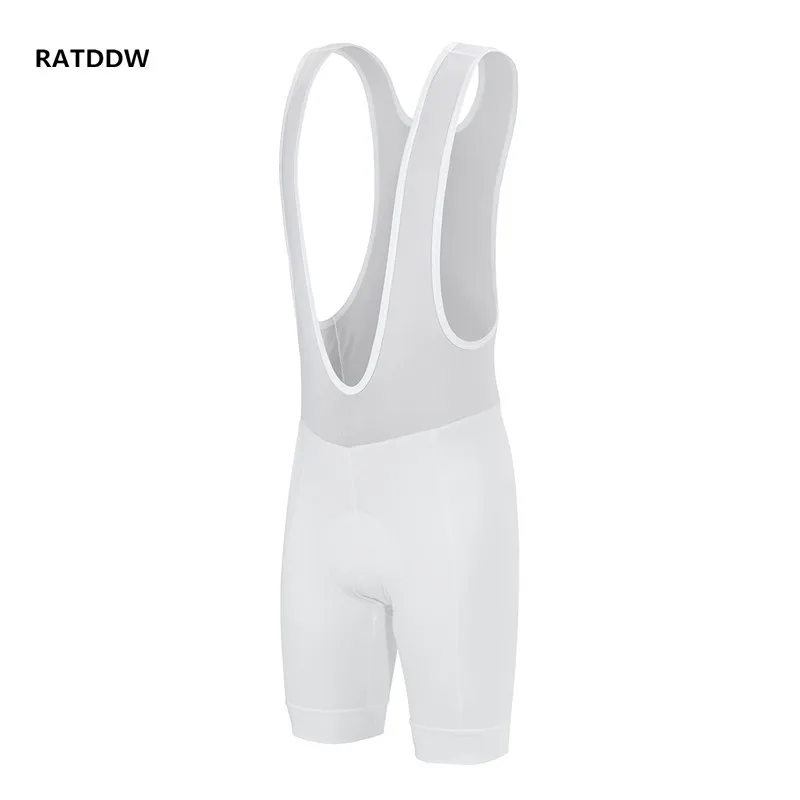 Белые велосипедные шорты мужские с подушкой 4D велосипедный нагрудник