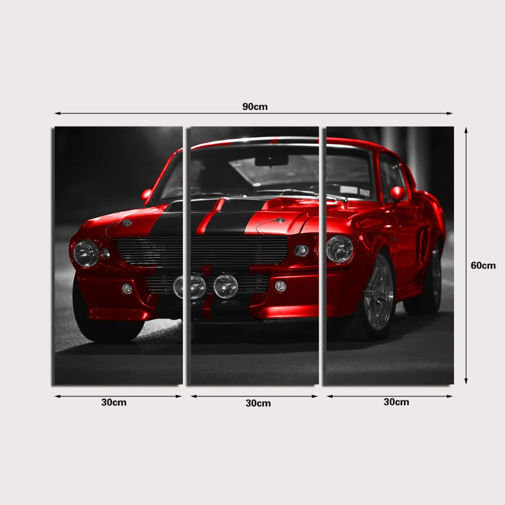 

3 Panel printed painting Car Painting Canvas Wall Art Picture Home Decoration Living Room Canvas Modern painting LS095