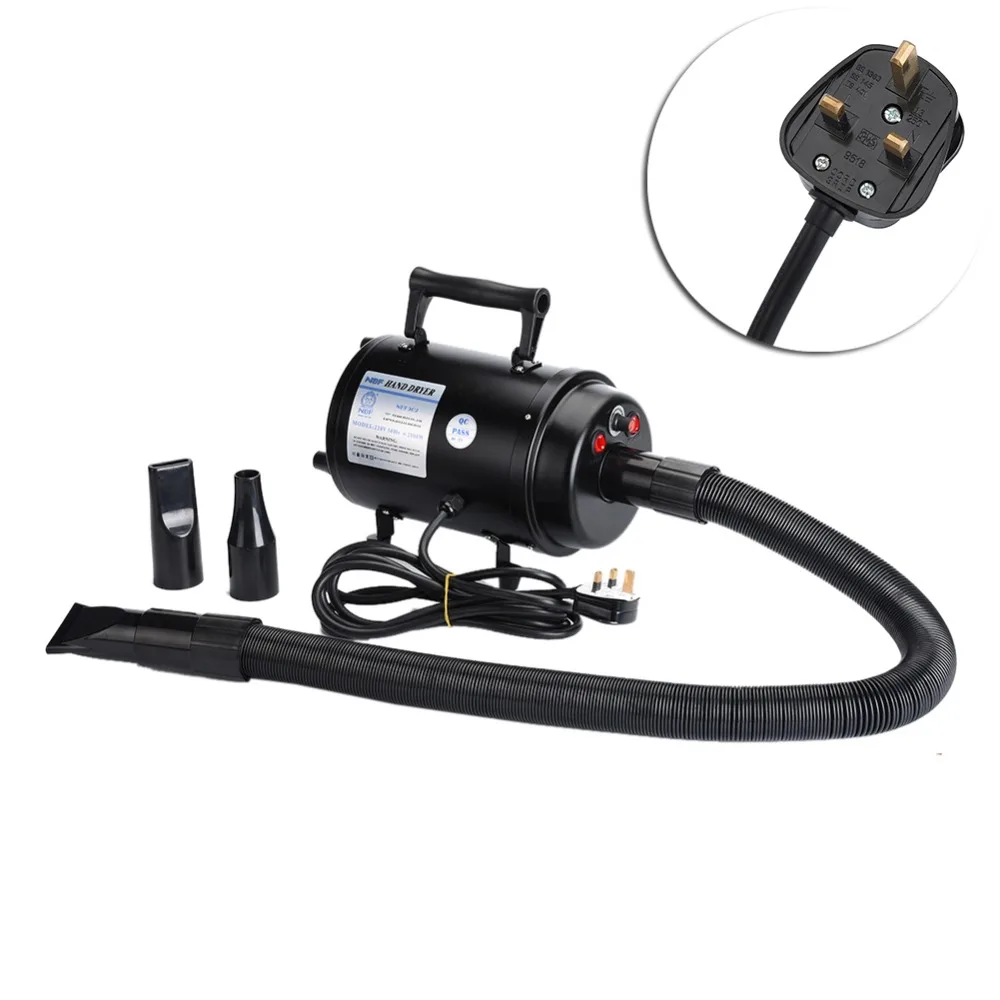 Сушилка для собак 2 х скоростная ультра тихий собака Уход за лошадьми фен 2800W