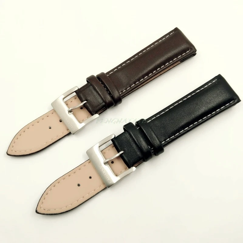 Ремешок из натуральной кожи для наручных часов брендовый водонепроницаемый