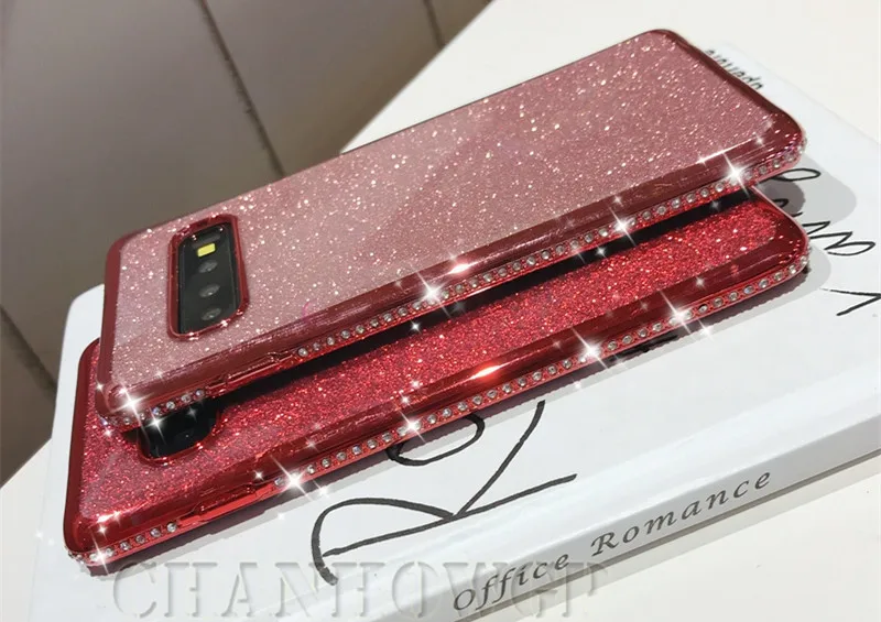 Чехол для Samsung Galaxy A50 A30 A20 A10 A70 A90 A40 A60 M10 M20 M30 M40 50 м 30 20 Чехлы со стразами Блестящий металлический блеск мягкий ТПУ чехол с мультипликационным рисунком