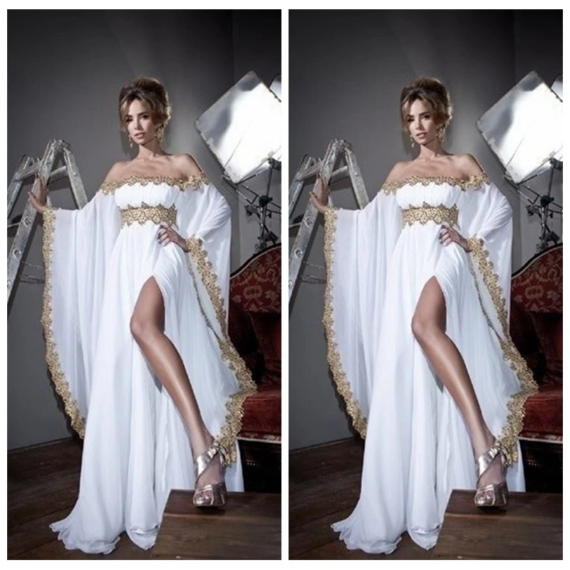 Новая Партия Бато Вечерние Платья Дешевые Пром Jajja Couture Дубайская Золото Кружева
