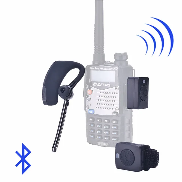 

Baofeng 888S UV5R walkie talkie Bluetooth гарнитура Двусторонняя радиосвязь беспроводные наушники-вкладыши для UV5RE UV82HX