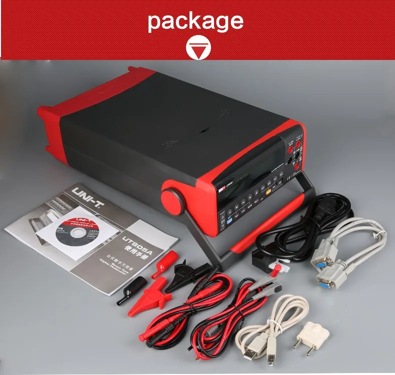 UNI-T UT805A True RMS ЖК Настольный цифровой мультиметры Вольт Ампер Ом Емкость Гц Тестер 199999 отсчетов высокая точность