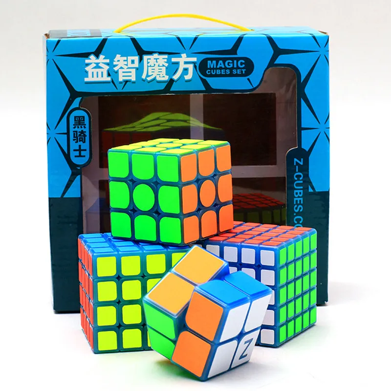 Z куб черный рыцарь Светящийся синий магический Подарочная коробка 2x2x2 3x3x3 4x4x4 5X5X5