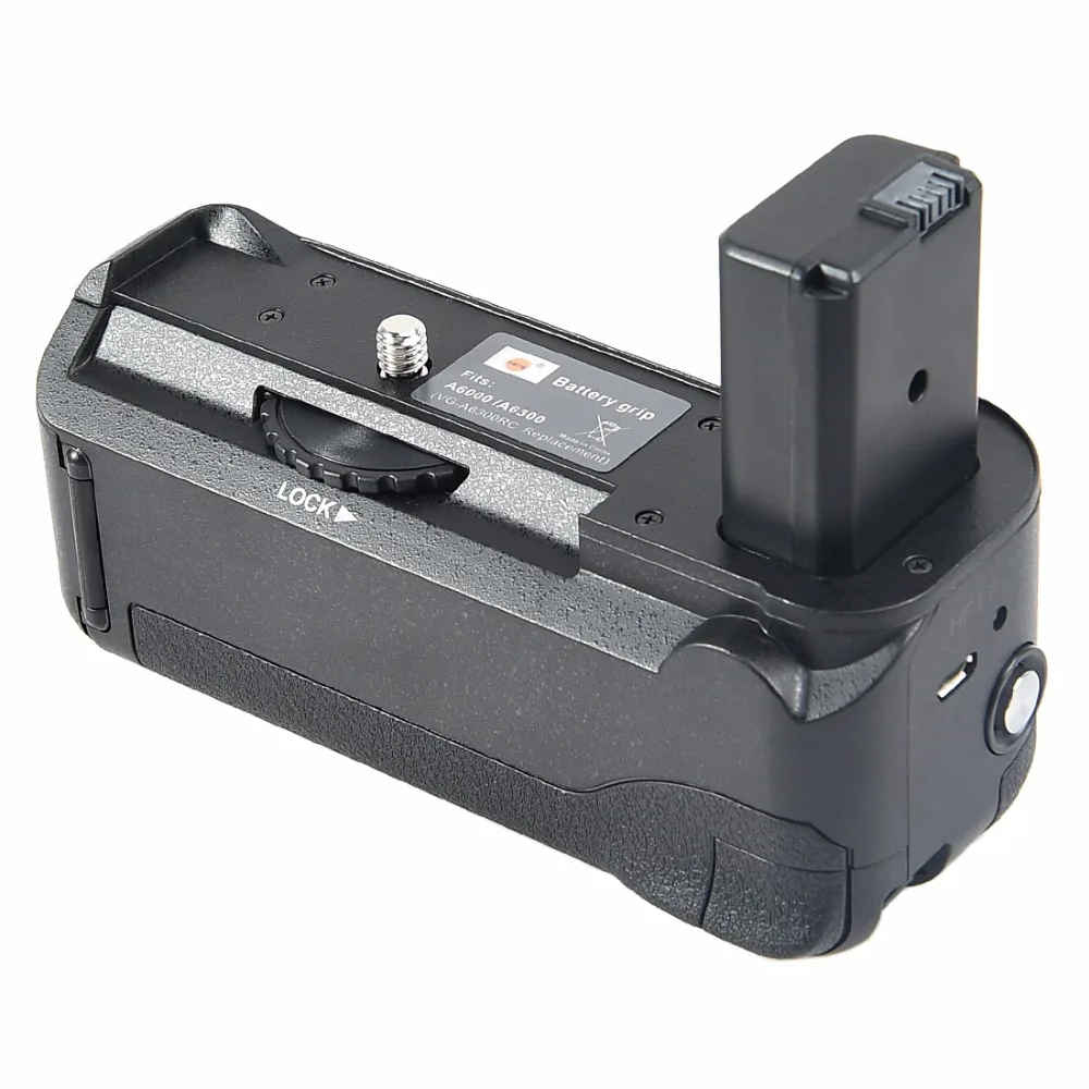 DSTE Multi-Power Vertical Battery Grip Handgrip Holder Remote Control with 2PCS NP-FW50 for Sony A6000 A6300 Camera | Электроника