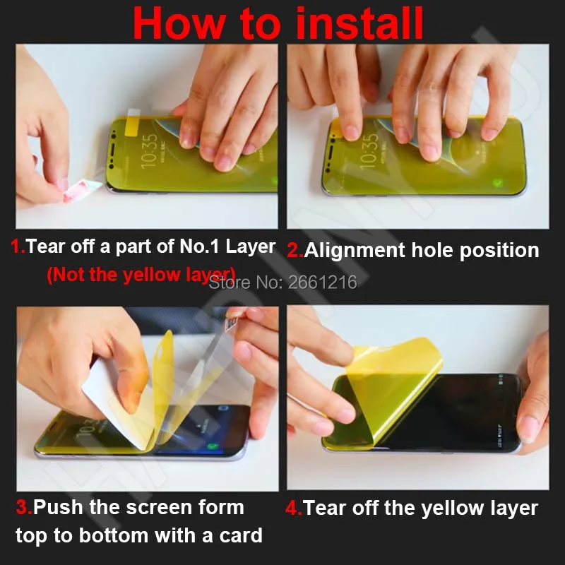 

For ZTE Nubia Z17 5.5" 2Pcs= Front+Back Slim Full Cover Edge to Edge Soft TPU Film Explosion-proof Screen Protector