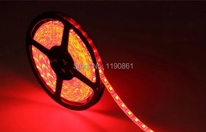 Светодиодная лента RGB 5050 SMD 60 светодиодов/м 5 м гибкая Водонепроницаемая + пульт на