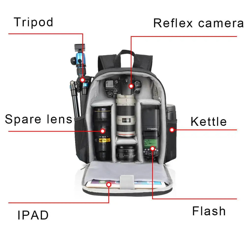 Многофункциональный рюкзак для камеры CADeN сумка цифровой DSLR водонепроницаемая