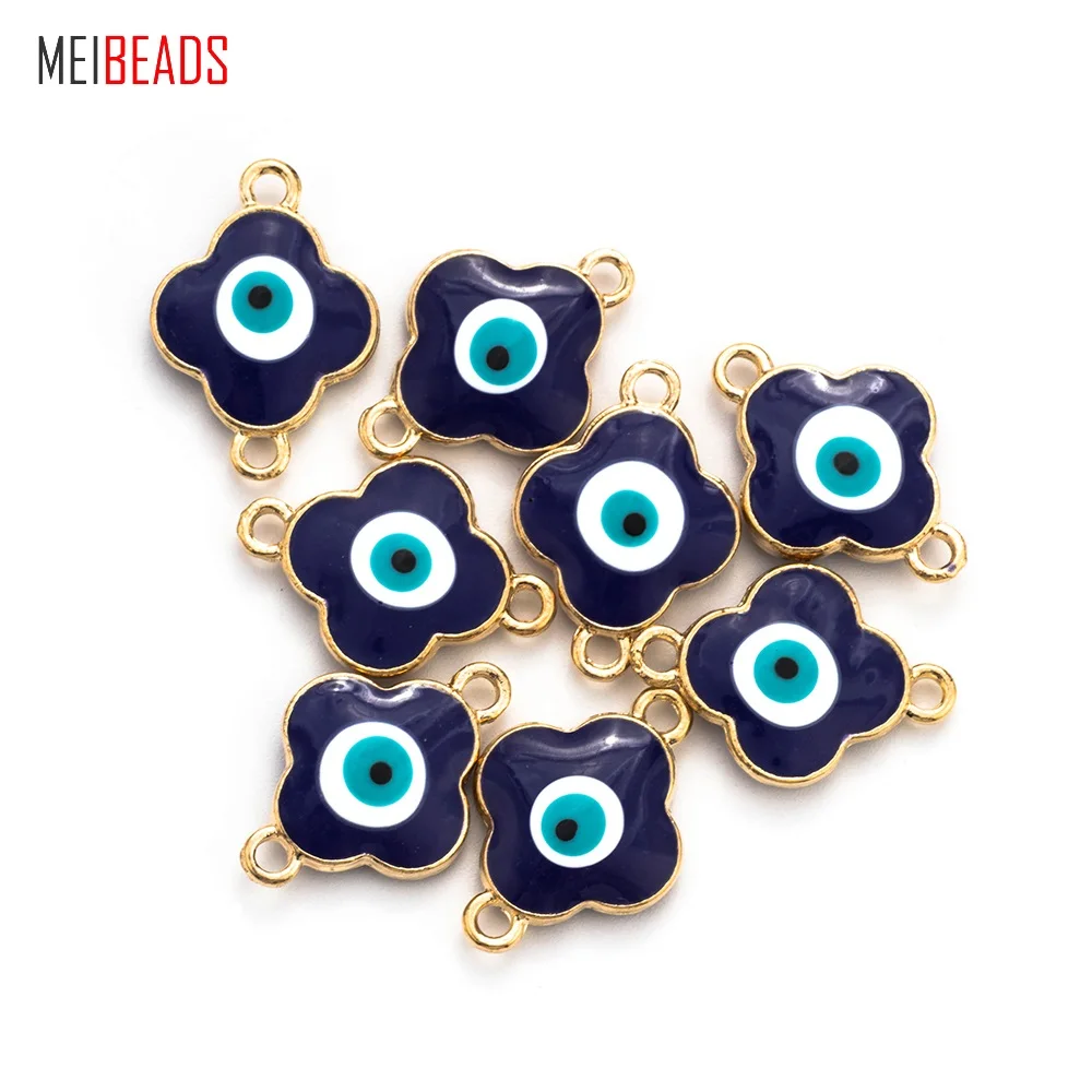 MEIBEADS 10 шт./лот турецкие соединители от сглаза крестообразные украшения для
