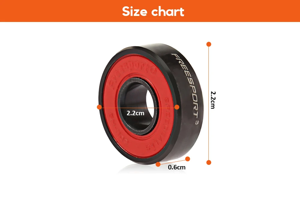FREESPORT 8 шт. Подшипники ABEC 9 Гибридный керамический подшипник Axletree для скейтборда
