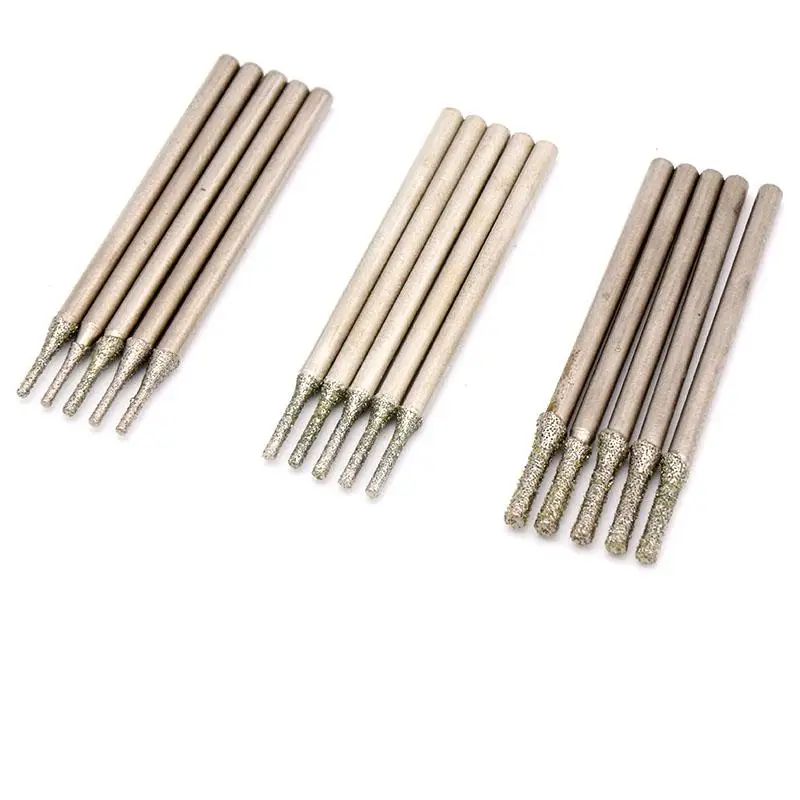 

20PCS Drill Bits A Type Jewelry Diamond Punching Needle For Jade Agate Hole Emery Drilling Needles Grinding Tool