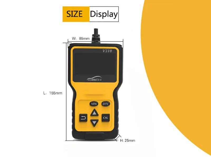Считыватель кодов V310 OBD2 автомобильный диагностический инструмент V1.1 сканер OBDII