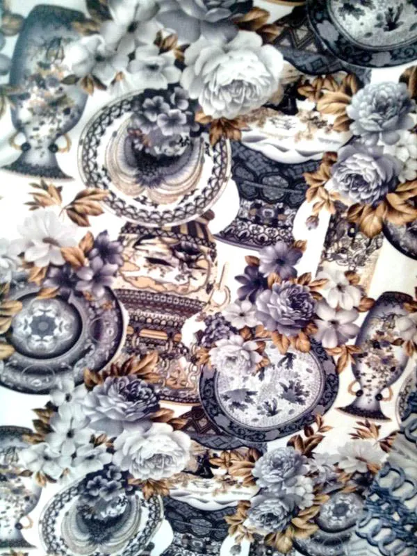 New Arrival Thicker Spandex Printing Hand Draw European comfortable Elastic Dress Fabric Bottle African Design Print fabrics | Дом и сад