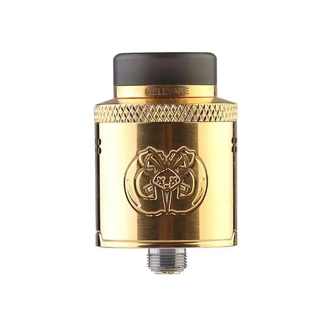 Горячая Распродажа Hellvape Drop Dead RDA 24 мм Диаметр с 14 боковыми отверстиями для воздушного потока& BF Squonk Pin VS Dead Rabbit SQ RDA электронная сигарета - Цвет: Золотой