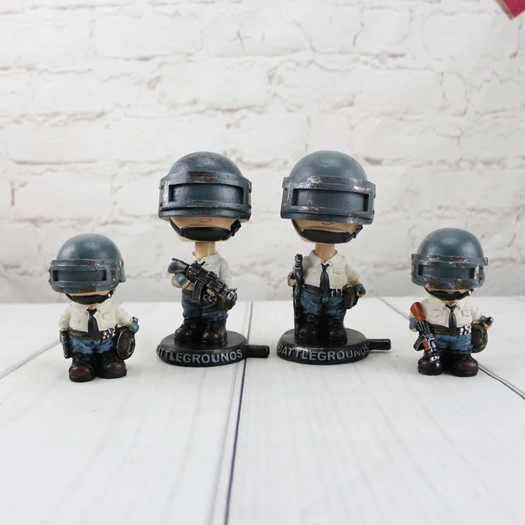 Новая мини экшн фигурка в стиле игры PUBG Playerunknowns Battlegrounds мультяшная с вибрирующей