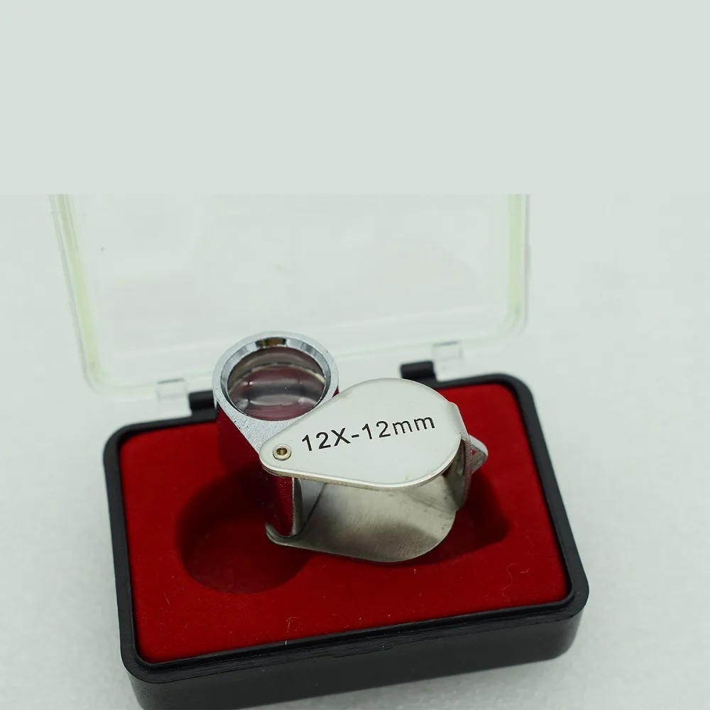 

12x 12mm Glass Magnifying Magnifier Jeweler Eye Jewelry Loupe Loop