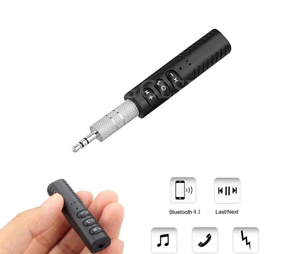 FGCLSY AUX Bluetooth приемник, беспроводной автомобильный адаптер-приемник для громкой связи, 3,5 мм разъем, Bluetooth аудио передатчик, музыкальные приемники