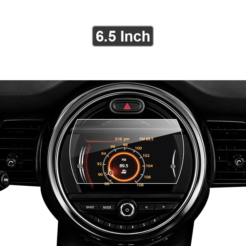 GPS panel 6.5 inch Для MINI Cooper F54 F55 F56 F57 F60 Автомобильная навигационная пленка для экрана, защитная приборная панель, Автомобильный gps ЖК-дисплей, покрытие для автомобиля-Стайлинг - Название цвета: GPS panel 6.5 inch