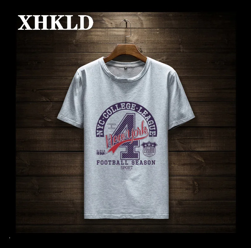 Summer New Casual Men T-Shirt 2018 Brand Letter Printing Short sleeve Top quality 100% Cotton Funny Homme | Мужская одежда