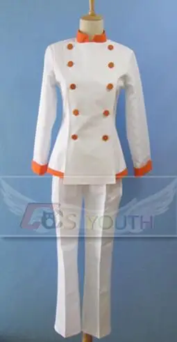 

2016 Anime Shokugeki no Soma Takumi Aldini Cosplay Costume Chef Uniforms Coat+Pant