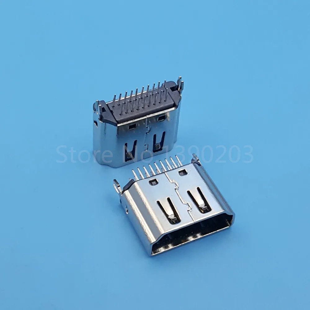 30 шт. HDMI 180 градусов DIP гнездо двухрядный 19Pin PCB разъем для припоя|connector hdmi|connector