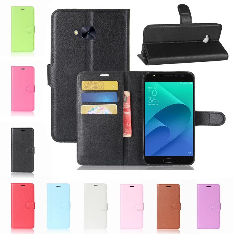Для Asus Zenfone 4 Selfie zd552kl чехол Бумажник Стенд откидная крышка кожаный для ASUS Coque