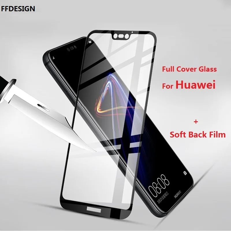 Защитное стекло закаленное с полным покрытием для Huawei P10 P9 P8 Lite 2017 P Smart Mate 10 Pro P20