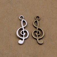 400pcslot 2510mm simple design vintage music note charm pendant jewlery making