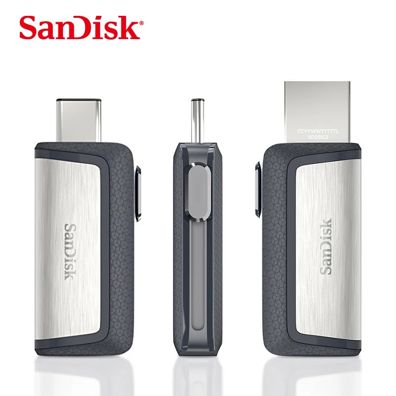 Sandisk OTG type-c и Micro USB 3 0 usb флеш-накопитель многофункциональный флешка Флешка 16 ГБ 32 64