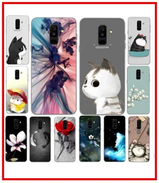 Чехол для samsung A6 A 6 из закаленного стекла с изображением планеты и космоса, стеклянный чехол для задней панели для samsung Galaxy A6 A600F с мягким краем