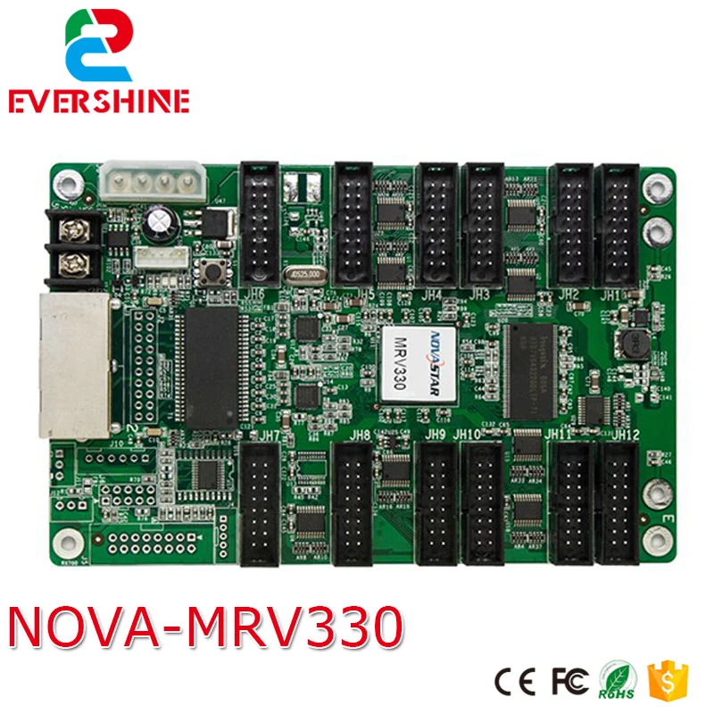 Nova MRV330 полноцветный светодиодный экран контроллер интегрированный 12 HUB75 порт