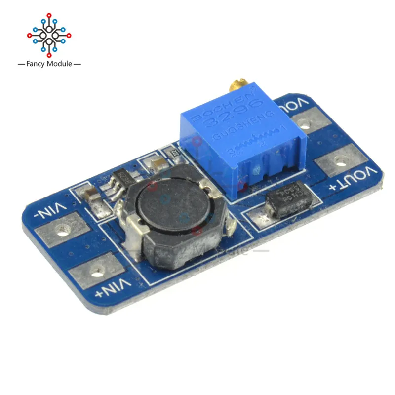 MT3608 DC-DC, повышающий усилитель конвертера, усилитель мощности, модуль питания, макс. выход 28 в, 2 А, для платы Arduino