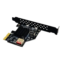 Add On Card Pci Express 3.0 Usb 3.1 Pci-E Card Pcie Usb Adapter Raiser Type-E Usb3.1 Gen2 10Gbps+Usb2.0 Expansion Card