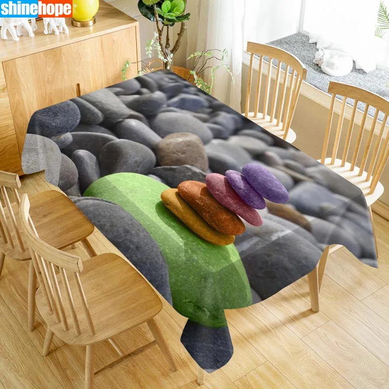 Zen Stone Spa Орхидея Скатерть «Оксфорд» с принтом водостойкая масляная домашняя прямоугольная вечерние скатерти 100X140 см/140X250 см - Цвет: tablecloths 17