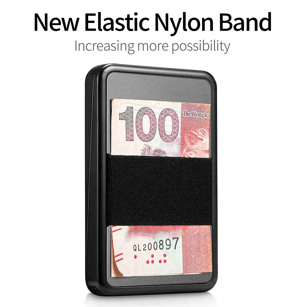 NewBring держатель для карт кошелек-слайдер RFID Блокировка металлик мужчин и женщин - Фото №1