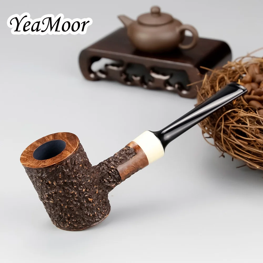 Молоток Стиль Briar Труба 9 мм фильтр курительная трубка для табака 50 очиститель 20 фильтр Carven табачная труба случайный резной Briar деревянная труба