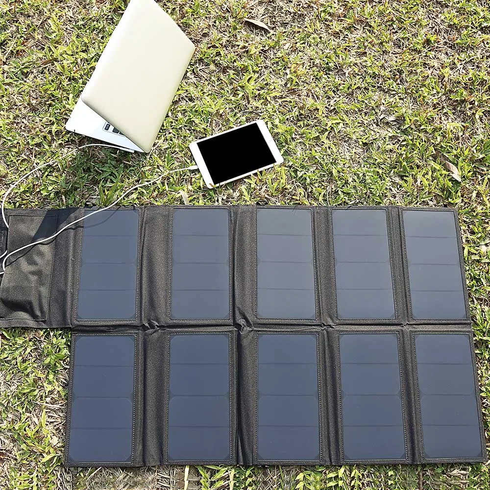 GBtiger 65 Вт Sunpower солнечное зарядное устройство Dual USB Выходы портативная панель
