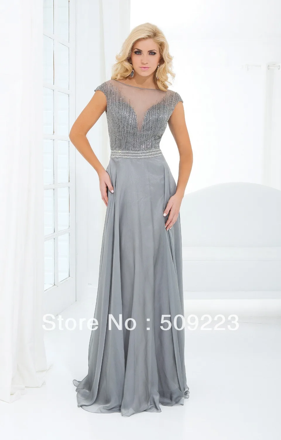 2014 New Arrival Modest Heavy Beaded Sheath Crystal Gothic Clothing Sexy Gray Pink Flapper Evening Gown Prom Party Dress | Свадьбы и
