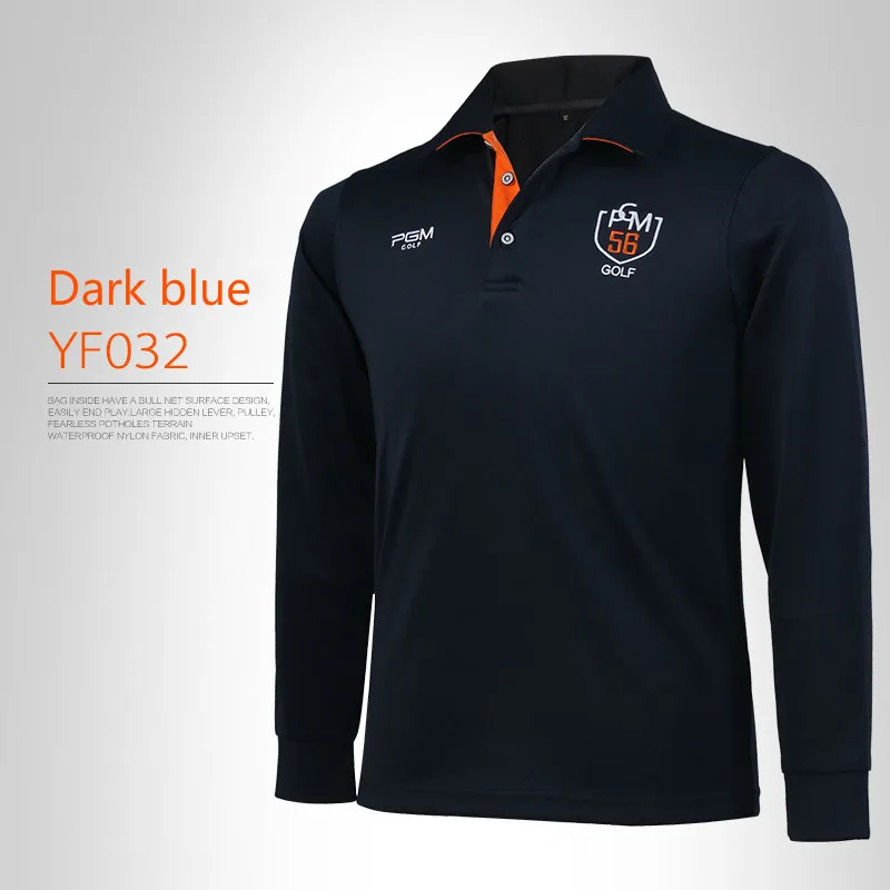 2018 PGM golf Apparel мужские футболки с длинными рукавами осенне зимняя дышащая