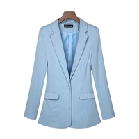fashion womens blazer plus size 6xl 7xl long sleeve blazers one button coat slim office business lady suit jacket casual tops