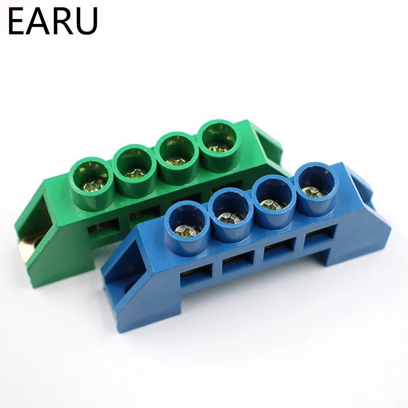 Синий белый зеленый дизайн моста нулевая линия 4-12 полюсный винт латунь медь