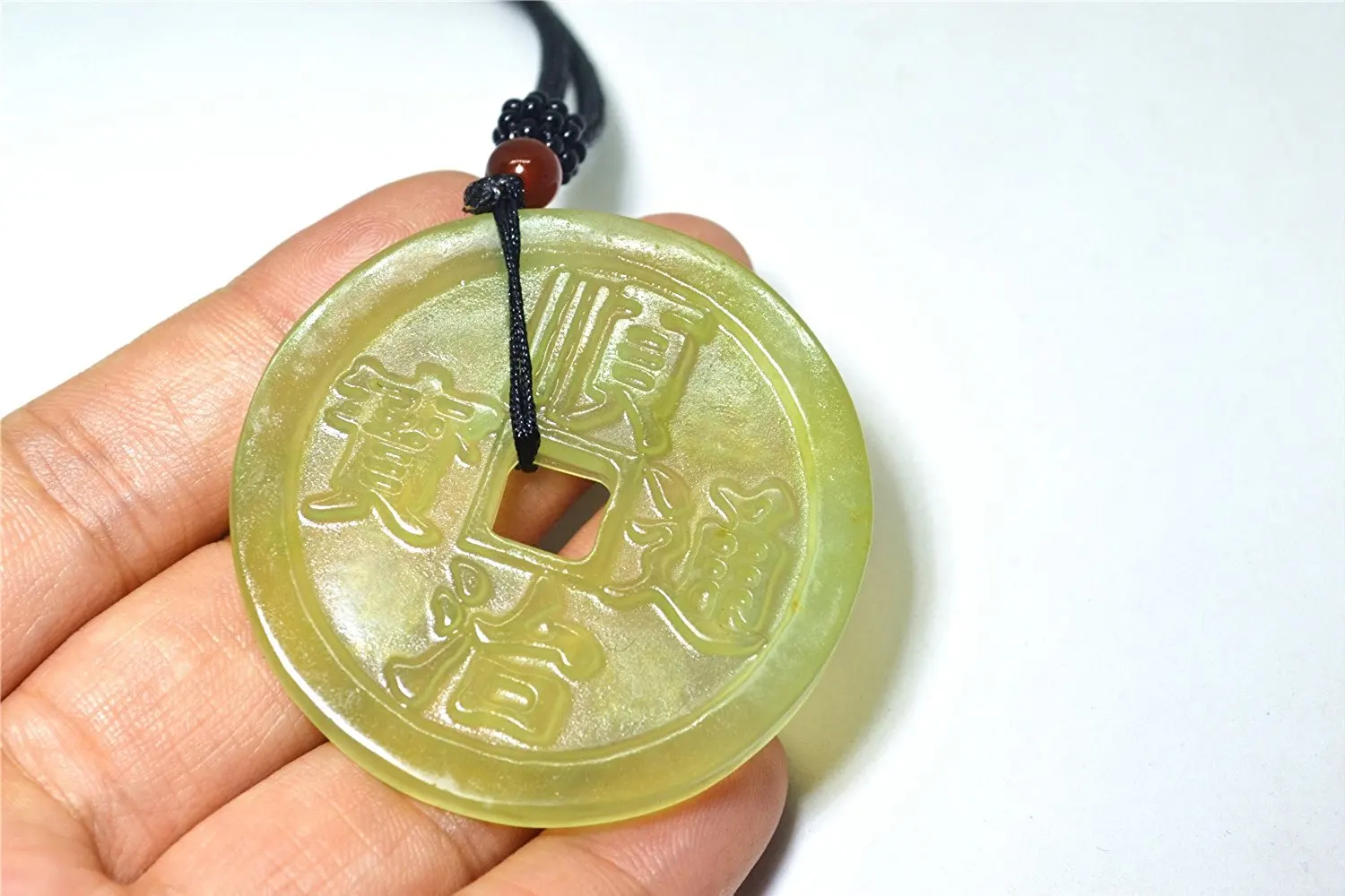 Природный зеленый жадеит Джейд древних монета кулон|gift necklace|gift giftsgift jewelry |